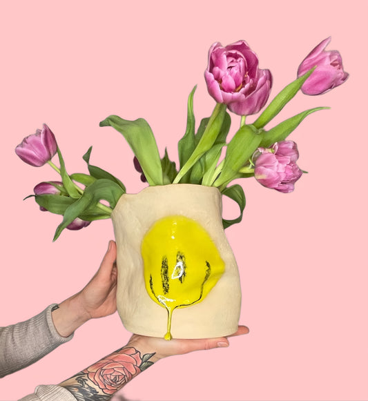 Ceramic Vase  “Fine, thanks”